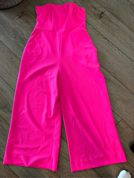 Express Pants - Express Wide Leg Pink Jumpsuit size large